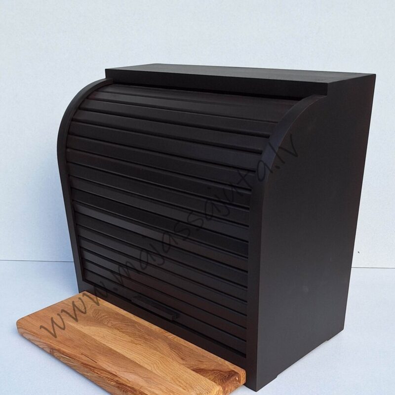 Tumša divstāvu koka maizes kaste